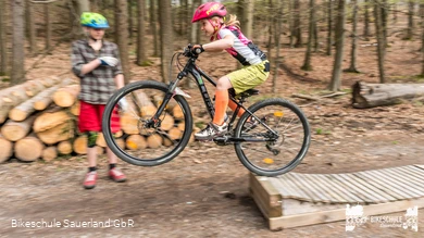 Fahrtechnikkurs für Kinder in der Bikeschule Sauerland